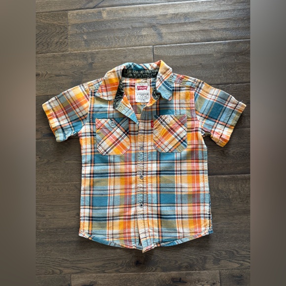 Levi’s Plaid Kids Shirt - Multicolor size 4-5yrs - Picture 3 of 6